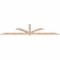 Ekena Millwork Redmond Smooth Timber Gable Bracket, Douglas Fir, 96"W x 24"H x 1 1/2"D x 3 1/2"F, 6/12 Pitch GBW096X24X0204RED00SDF - alternate 5